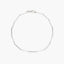 Pulsera de oro blanco 18K circonitas 19 cm