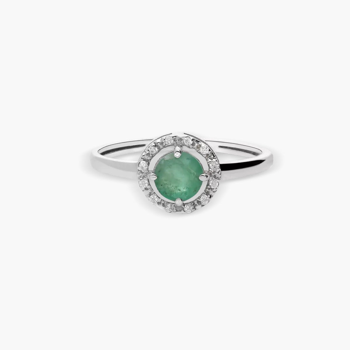 Anillo de oro blanco 18K 