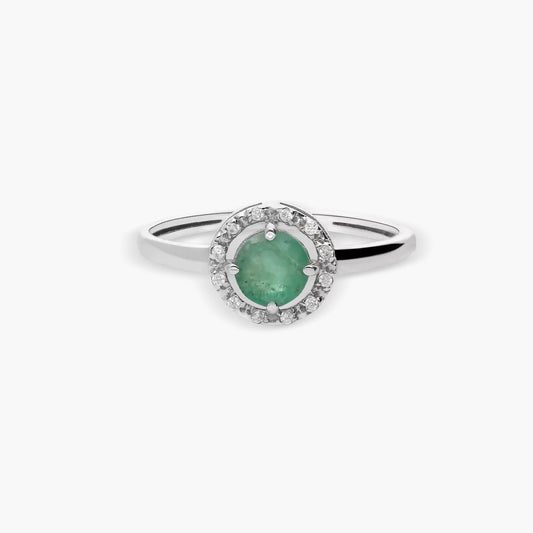 Anillo de oro blanco 18K 