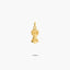 Medalla Virgen del Pilar con manto de oro 18K 16 mm