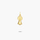 Medalla Virgen del Pilar con manto de oro 18K 18 mm