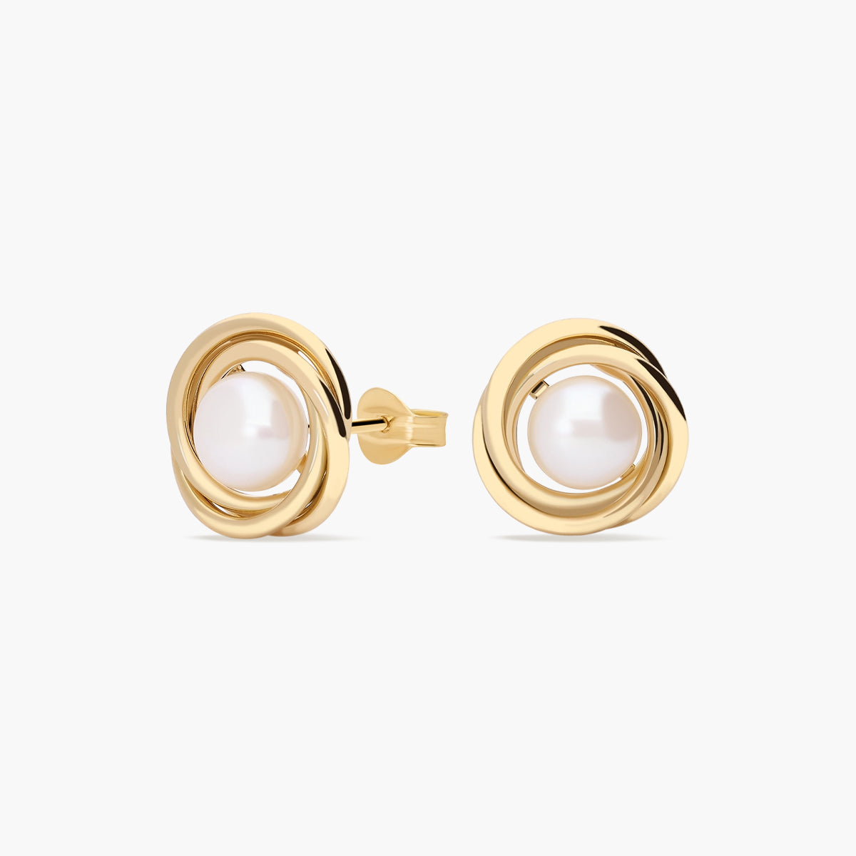Pendientes de oro 18K con perlas 12 mm