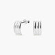 Pendientes de oro blanco 18K 10 mm
