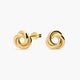 Pendientes nudo redondo de oro 18K 12 mm
