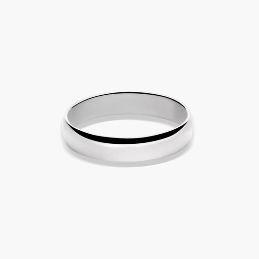 Alianza de oro blanco 18K