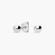 Pendientes de plata 1ª ley de bola 4 mm