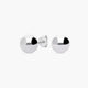 Pendientes de plata 1ª ley de bola 8 mm