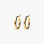 Pendientes de aro de oro 18K 15 mm TWIST