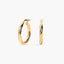 Pendientes de aro de oro 18K 20 mm TWIST