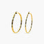 Pendientes de aro de oro 18K 35 mm TWIST