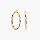Pendientes de aro de oro 18K 40 mm HELLENE