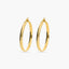 Pendientes de aro de oro 18K 40 mm HELLENE