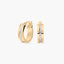 Pendientes de aro de oro bicolor 18K 15 mm MONTE CARLO