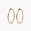 Pendientes de aro dibujo triángulo de oro 18K 35 mm