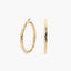 Pendientes de aro de oro 18K 30 mm TWIST
