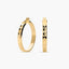 Pendientes de aro dibujo rombo de oro 18K 30 mm