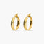 Pendientes de aro de oro 18K 20 mm HELLENE