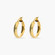Pendientes de aro de oro 18K 20 mm HELLENE