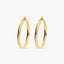 Pendientes de aro de oro 18K 25 mm HELLENE