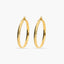 Pendientes de aro de oro 18K 30 mm HELLENE
