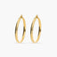 Pendientes de aro de oro 18K 35 mm HELLENE