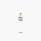 Colgante diamante natural 0.09 ct. de oro 18K 6 mm