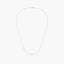 Gargantilla de oro blanco 18K diamante natural 0.03 ct. 42-45 cm