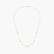 Gargantilla oro 18K diamante natural 0.13 ct. 42-45 cm