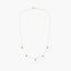 Collar de oro 18K diamante natural 0.04 ct. esmeraldas 42-45 cm RAINFOREST