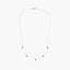 Collar de oro 18K diamante natural 0.04 ct. zafiros 42-45 cm DUSK