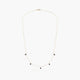Collar de oro 18K diamante natural 0.04 ct. zafiros 42-45 cm DUSK