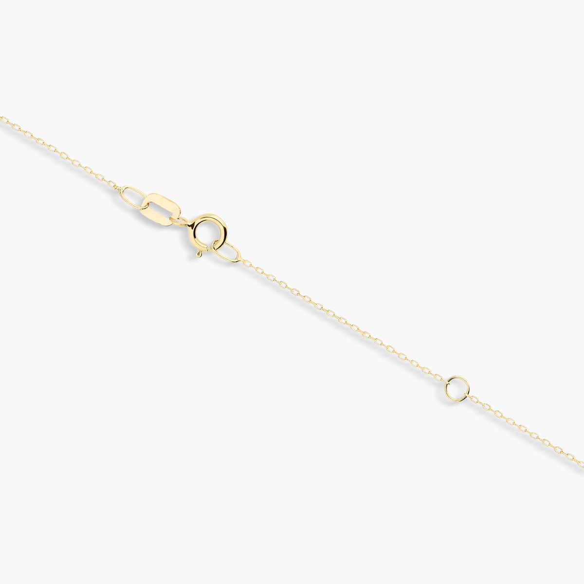 Collar de oro 18K diamante natural 0.04 ct. zafiros 7 mm BLOSSOM