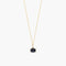 Collar de oro 18K diamante natural 0.01 ct. zafiro 4 mm DUSK