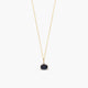 Collar de oro 18K diamante natural 0.01 ct. zafiro 4 mm DUSK
