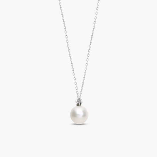 Collar diamante natural oro 18 quilates