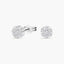 Pendientes de oro blanco 18K diamante natural 0.72 ct. 7 mm CHATEAU