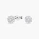 Pendientes de oro blanco 18K diamante natural 0.72 ct. 7 mm CHATEAU