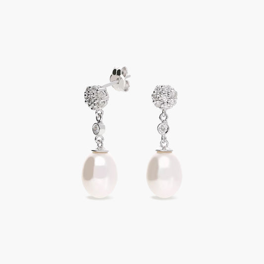 Pendiente diamante natural 0.29 ct. oro 18 quilates
