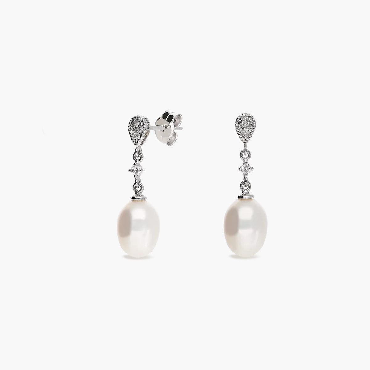 Pendiente diamante oro 18 quilates