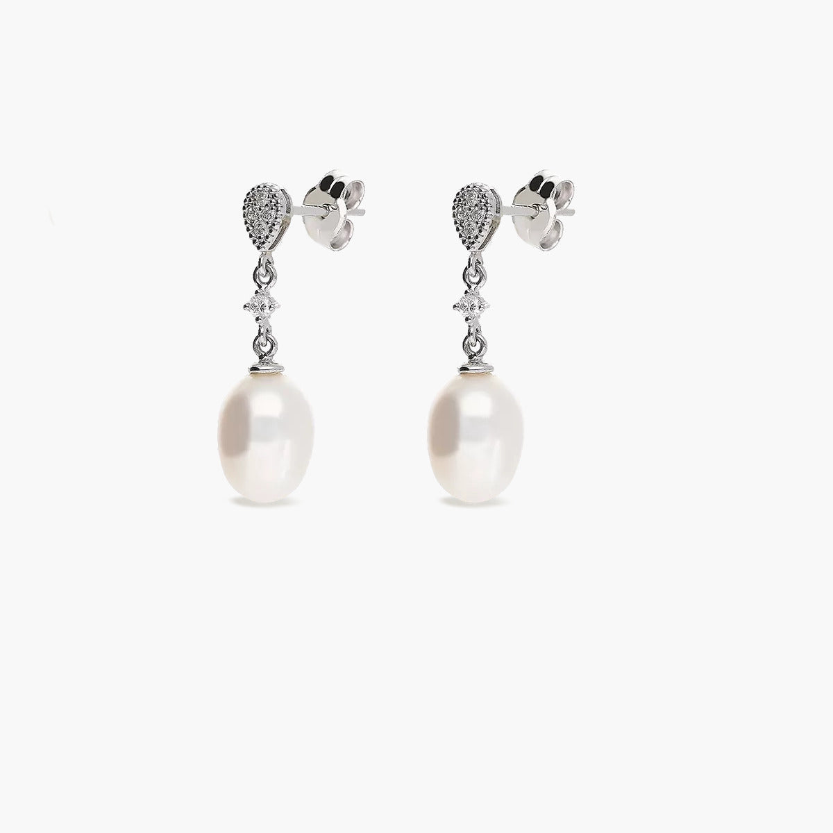 Pendiente diamante oro 18 quilates