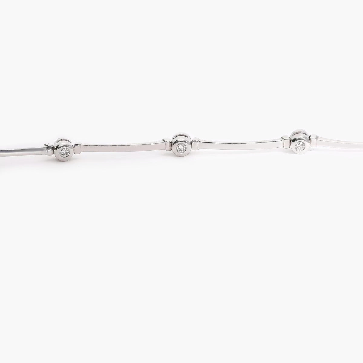 Pulsera diamante natural 0.12 ct. oro 18 quilates