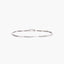 Pulsera de oro blanco 18K diamante natural 0.22 ct. 18 cm
