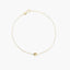 Pulsera de oro 18K diamante natural 0.03 ct. 17-19 cm