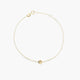Pulsera de oro 18K diamante natural 0.03 ct. 17-19 cm