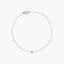 Pulsera de oro 18K diamante natural 0.04 ct. 17-19 cm