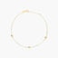 Pulsera de oro 18K diamante natural 0.08 ct. 17-19 cm