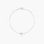 Pulsera de oro blanco 18K diamante natural 0.04 libélula ct. 17-19 cm