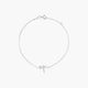 Pulsera de oro blanco 18K diamante natural 0.04 libélula ct. 17-19 cm