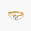 Anillo de oro 18K diamante natural 0.2 ct. SWIRL