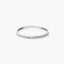 Anillo de oro blanco 18K diamante natural 0.016 ct. 